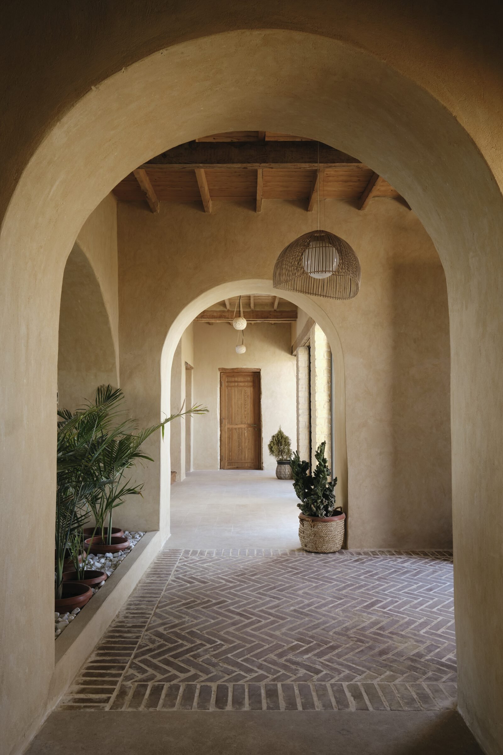 Courtyard corridor