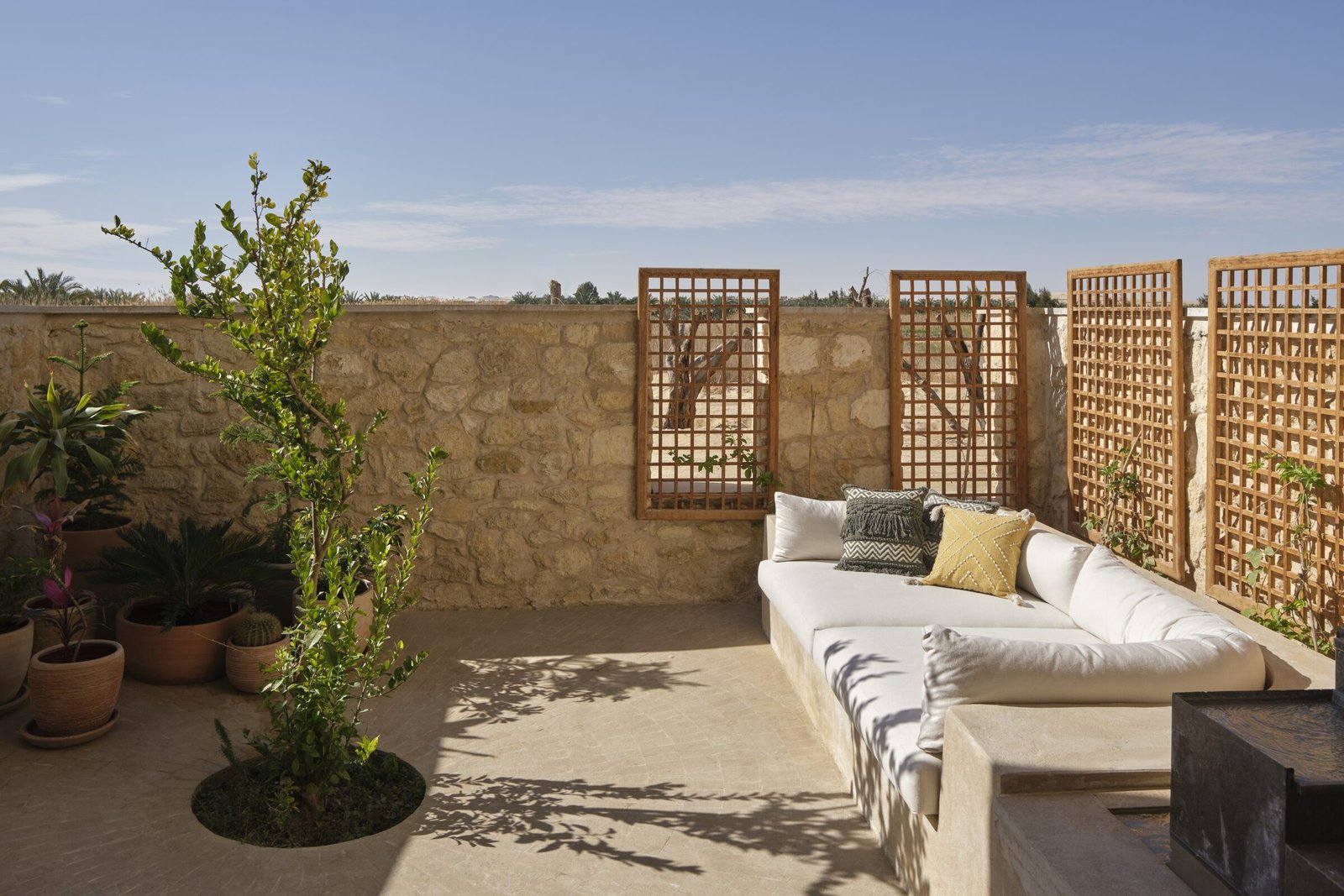Rooftop seating at Bayt Gagy